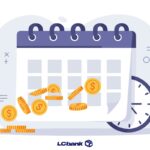 Ilustração com calendário, relógio e dinheiro, em referência ao cronograma de pagamento de RPVs do TRF3.